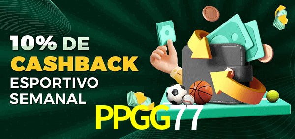 10% de bônus de cashback na PPGG77